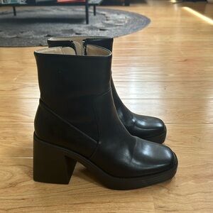 Zara black booties
